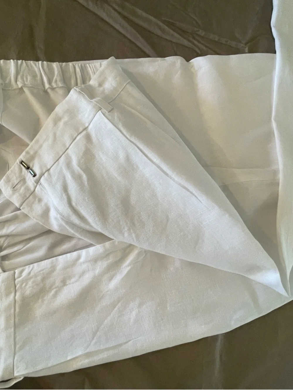 Quince linen lined pants. Size 16, new without tags, never worn, hemmed.